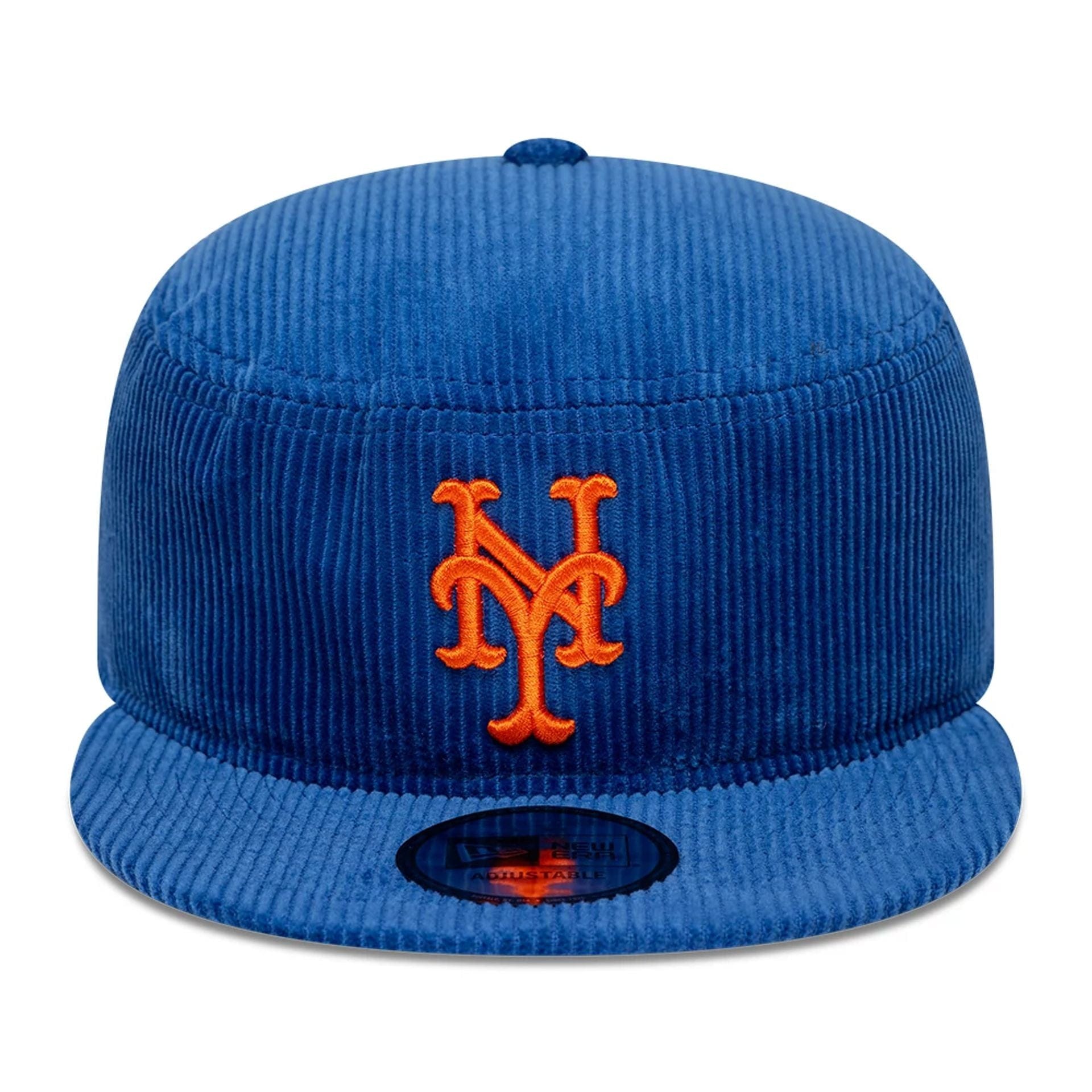 Pictured is this MLB Cord New York Mets Pillbox Adjustable cap in blue. 2