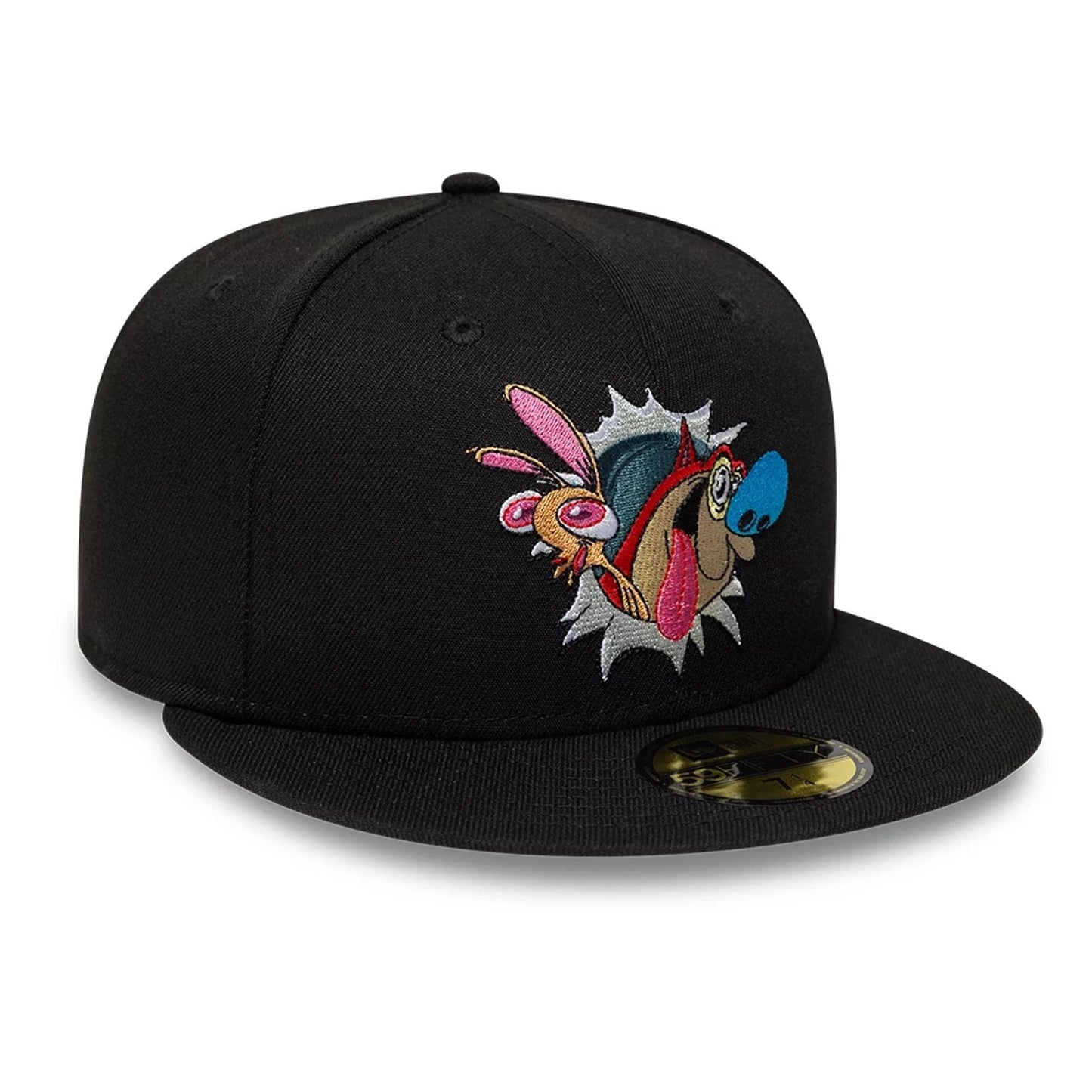 Pictured is this Ren & Stimpy Character Graphic 59FIFTY Fitted cap in black. 3