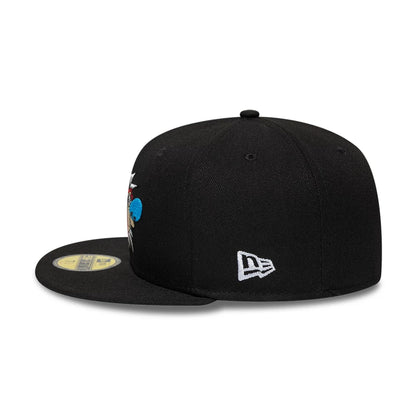 Pictured is this Ren & Stimpy Character Graphic 59FIFTY Fitted cap in black. 5