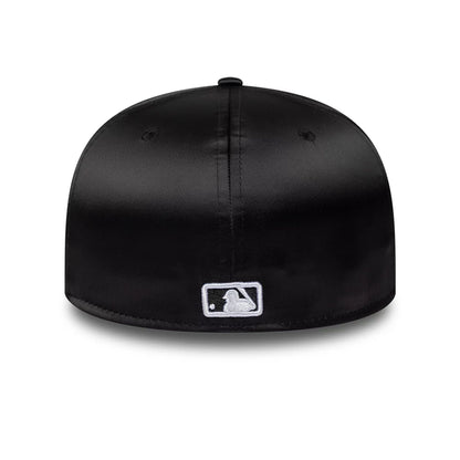 Pictured is this MLB Satin Chicago White Sox 59FIFTY Fitted cap in black. 4