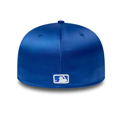 Pictured is this MLB Satin Detroit Tigers 59FIFTY Fitted cap in blue. 6