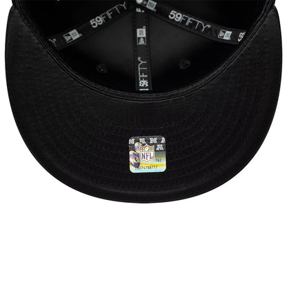 Pictured is this NFL Satin Philadelphia Eagles 59FIFTY Fitted cap in black. 7
