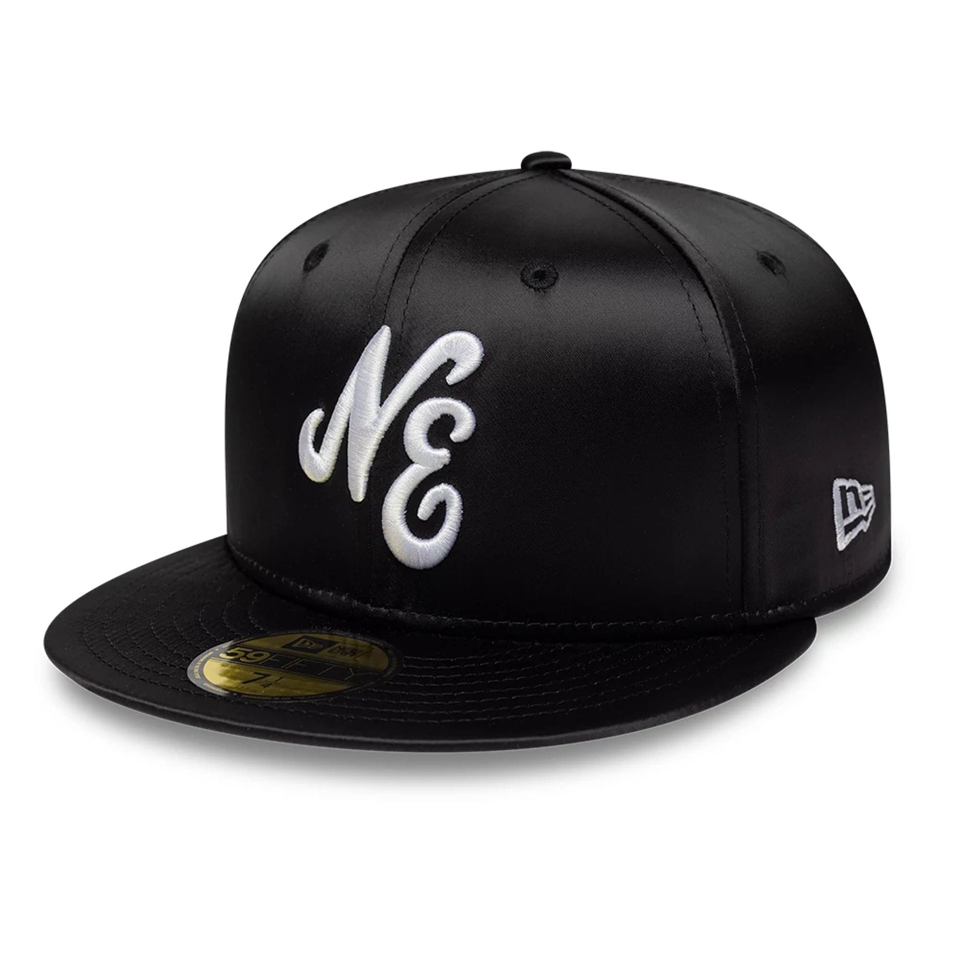 New Era Satin Black 59FIFTY Fitted Cap | NEC EU