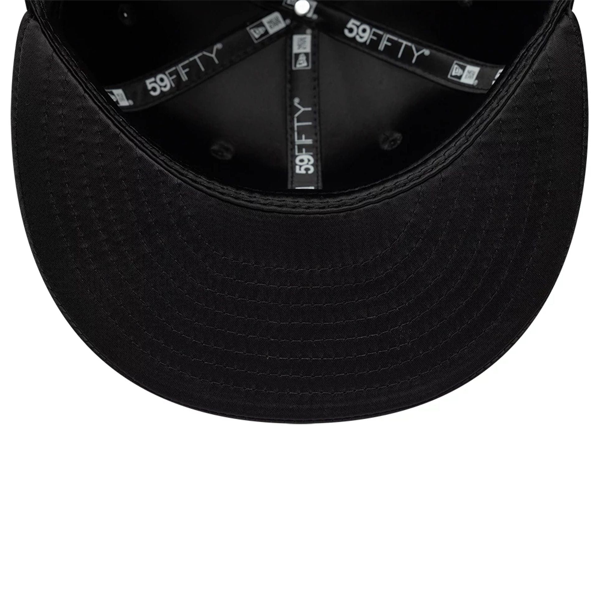 Pictured is this New Era Satin 59FIFTY Fitted cap in black. 7