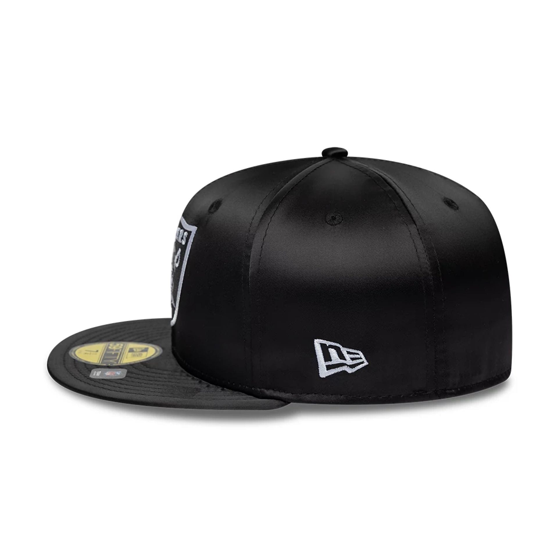 NFL Satin Las Vegas Raiders Black 59FIFTY Fitted Cap | NEC EU