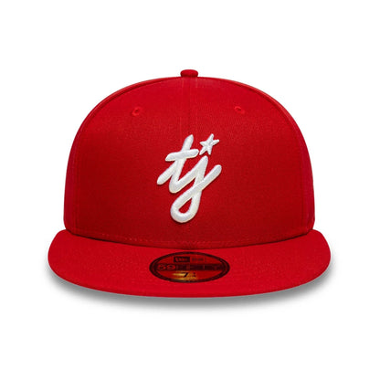 Pictured is this Twojeys X New Era 59FIFTY Fitted cap in red. 3