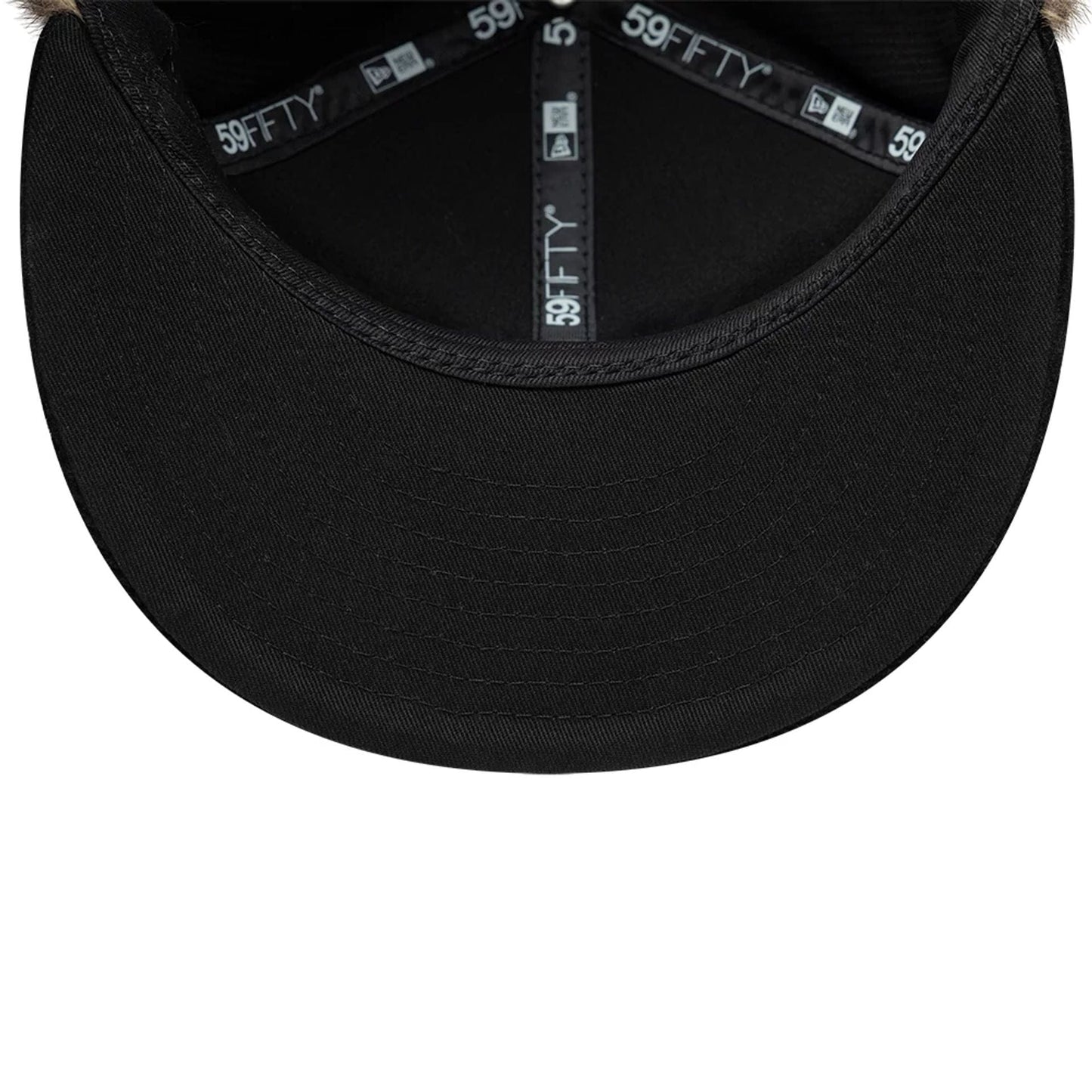 Pictured is this Twojeys X New Era Cord Downflap 59FIFTY Fitted cap in black. 9