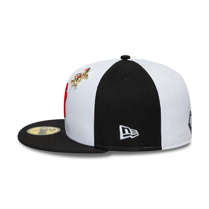 Pictured is this MLB Pinwheel New York Yankees 59FIFTY Fitted cap in black. 6