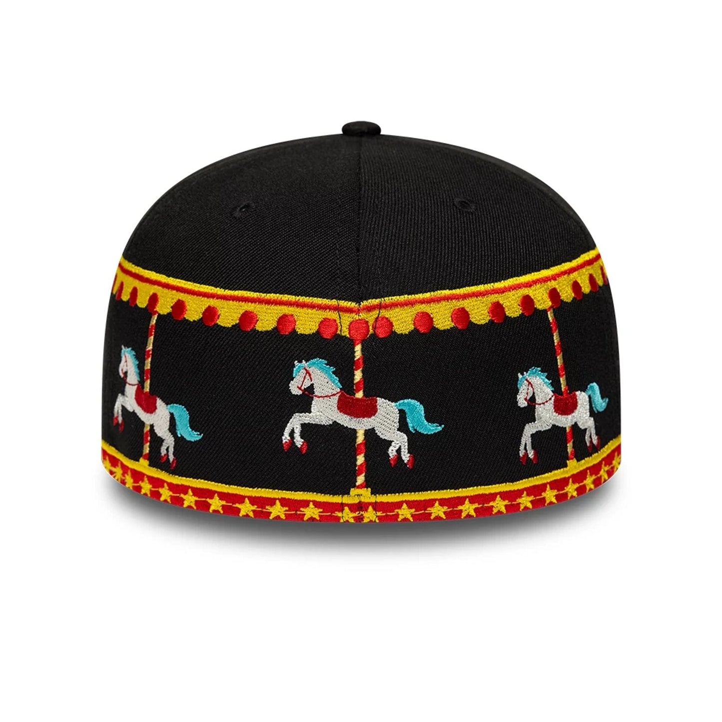 Pictured is this New Era Carousel 59FIFTY Fitted cap in black. 4