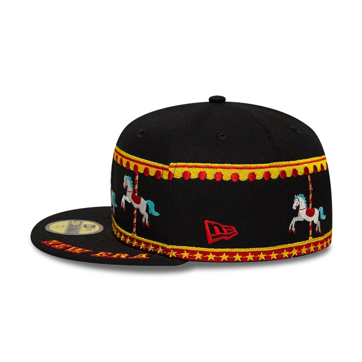 Pictured is this New Era Carousel 59FIFTY Fitted cap in black. 5
