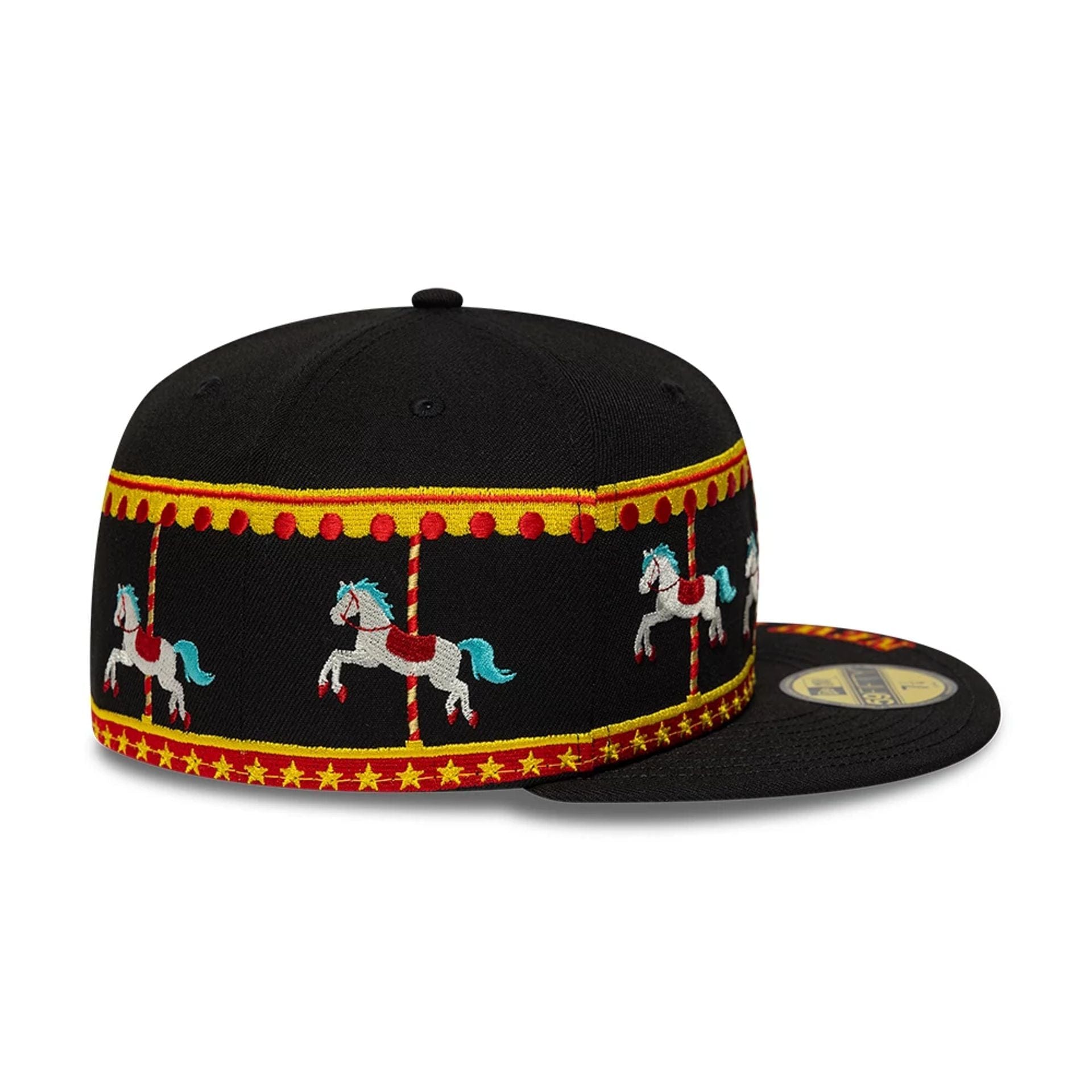 Pictured is this New Era Carousel 59FIFTY Fitted cap in black. 6