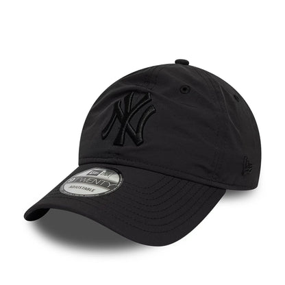 Pictured is this MLB Recycled New York Yankees 9TWENTY cap in Black On Black. 1