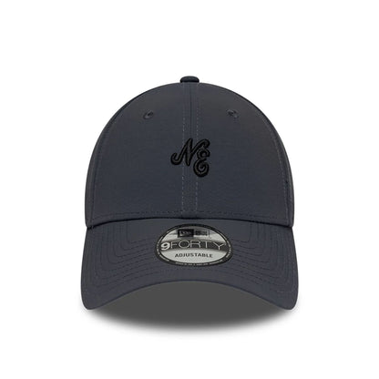 Pictured is this New Era Mini Logo Recycled 9FORTY cap in dark grey. 2