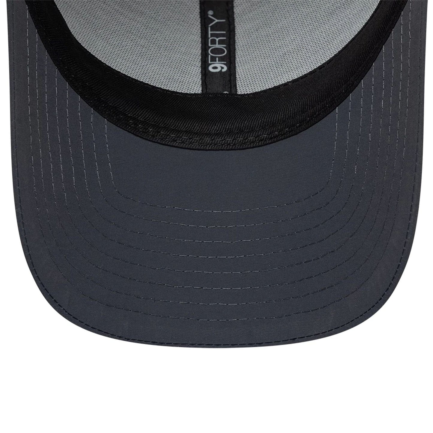 Pictured is this New Era Mini Logo Recycled 9FORTY cap in dark grey. 7