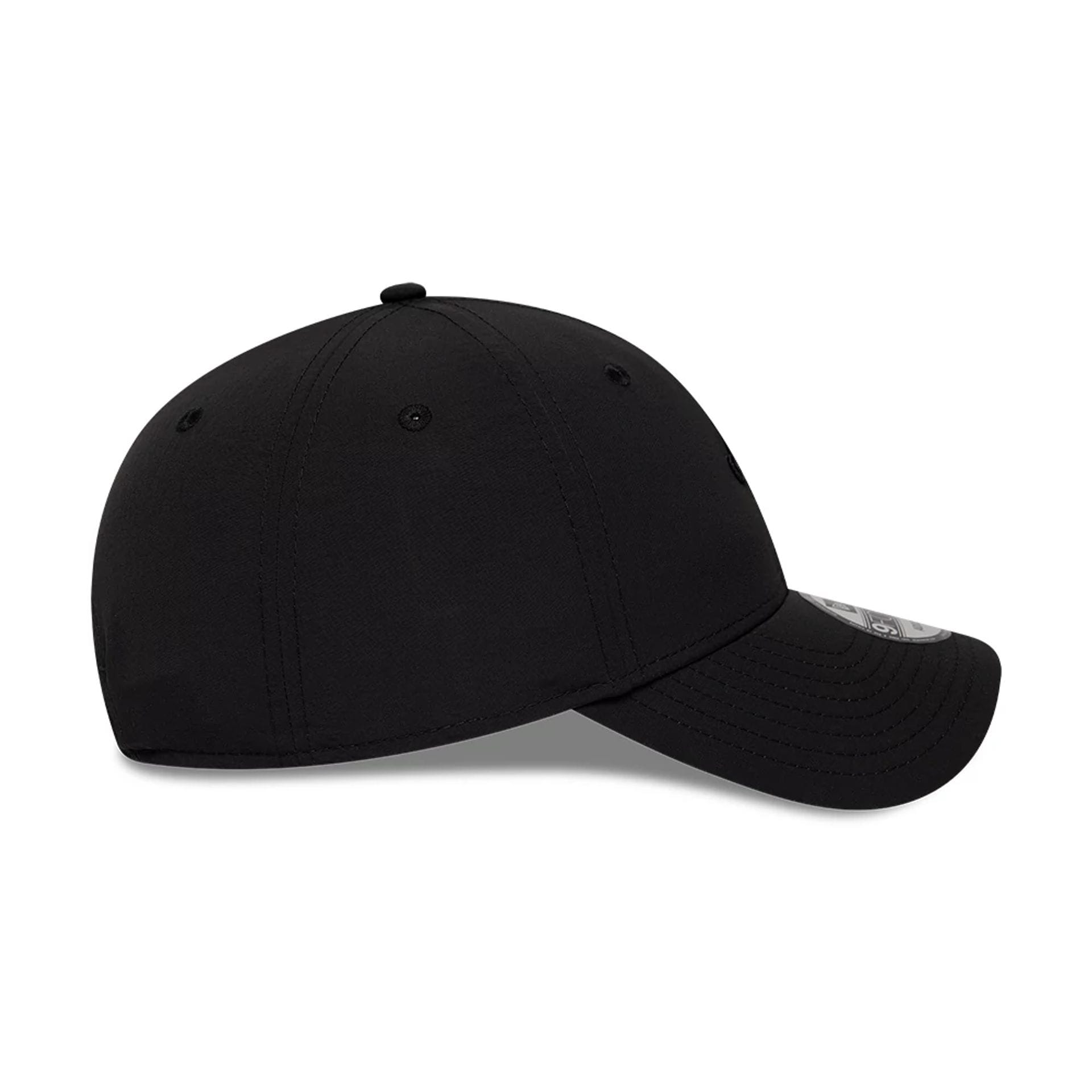 Pictured is this New Era Mini Logo Recycled 9FORTY cap in Black On Black. 5