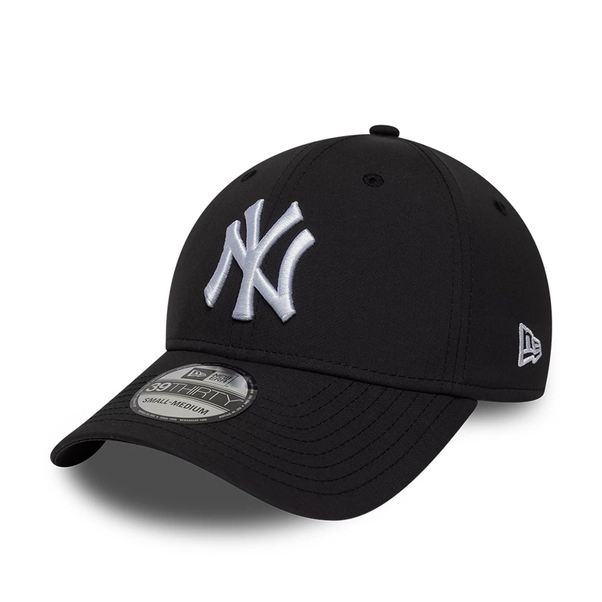 Pictured is this MLB Recycled New York Yankees 39THIRTY Stretch Fit cap in black. 1