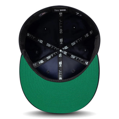 Pictured is this MLB Sidepatch Detroit Tigers 59FIFTY Fitted cap in navy. 2