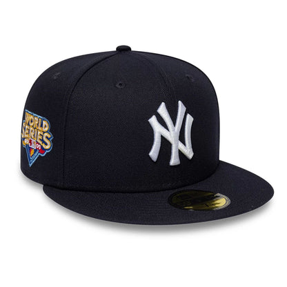 Pictured is this MLB Sidepatch New York Yankees 59FIFTY Fitted cap in navy. 1