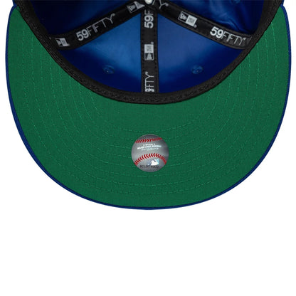 Pictured is this MLB Sidepatch New York Mets 59FIFTY Fitted cap in blue. 2