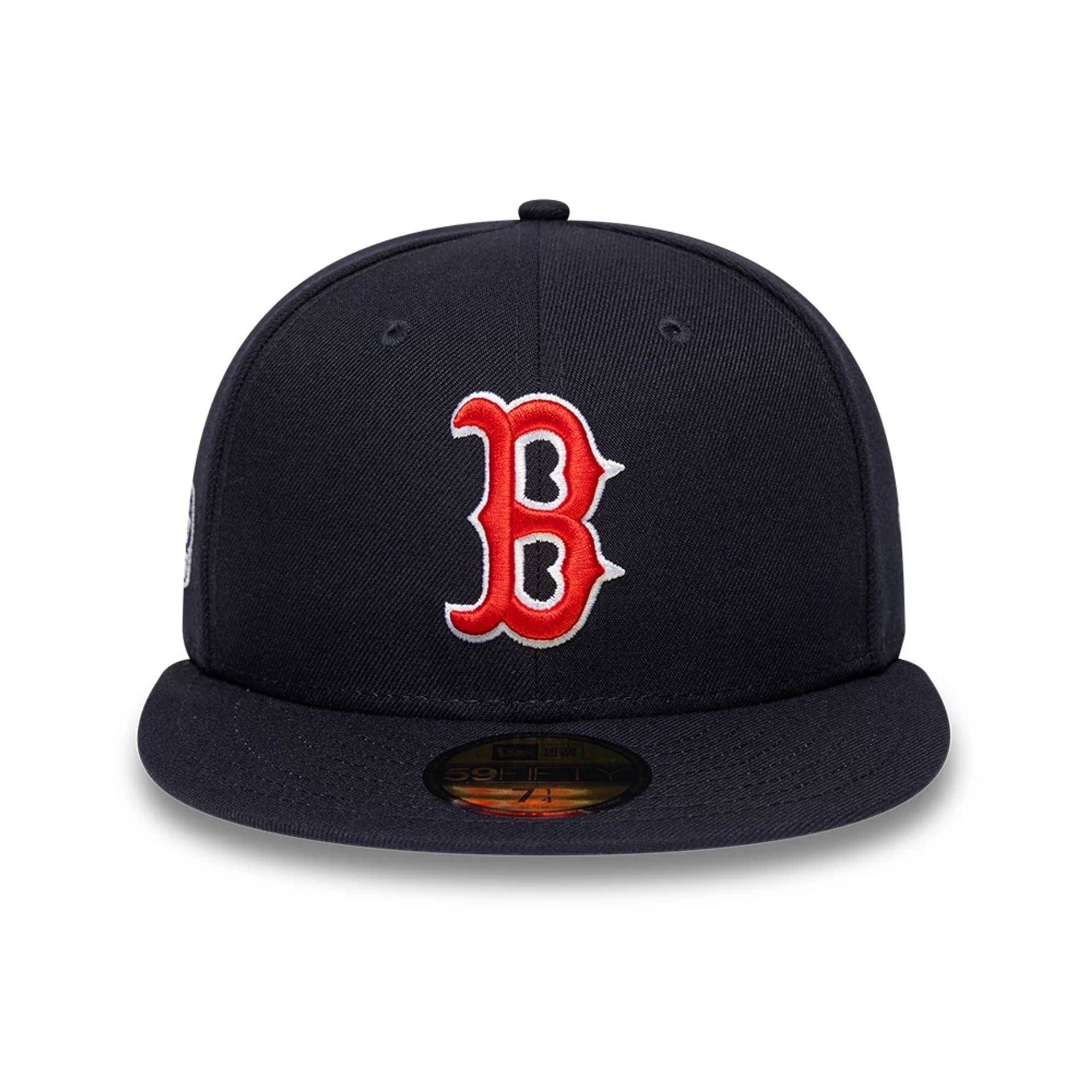 Pictured is this MLB Sidepatch Boston Red Sox 59FIFTY Fitted cap in navy. 3