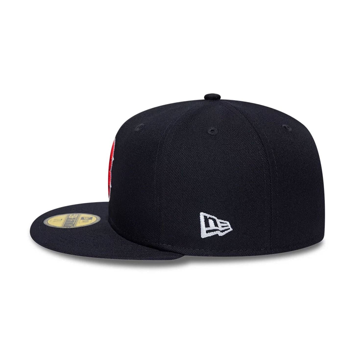 Pictured is this MLB Sidepatch Boston Red Sox 59FIFTY Fitted cap in navy. 6