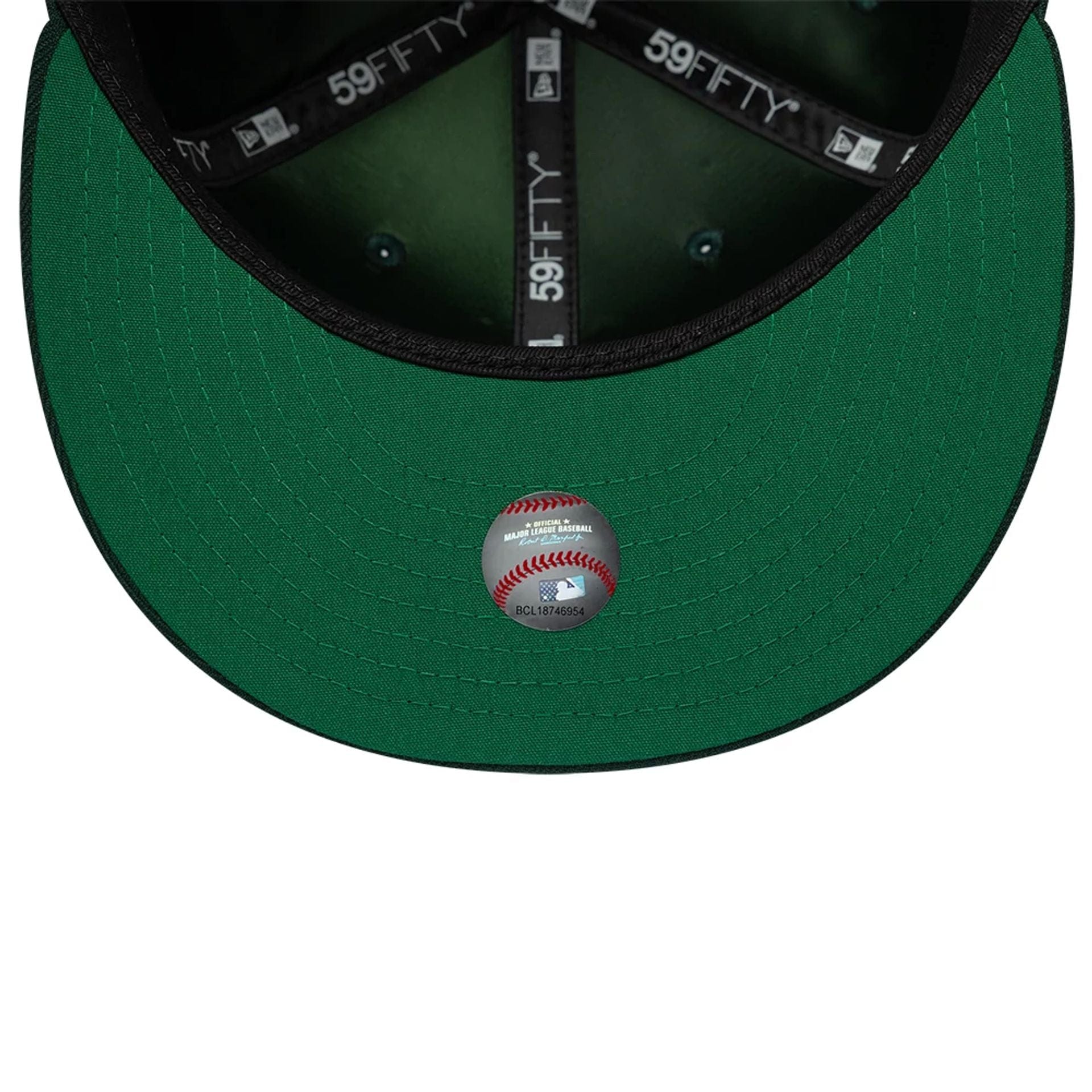 Pictured is this MLB Sidepatch Athletics 59FIFTY Fitted cap in dark green. 2