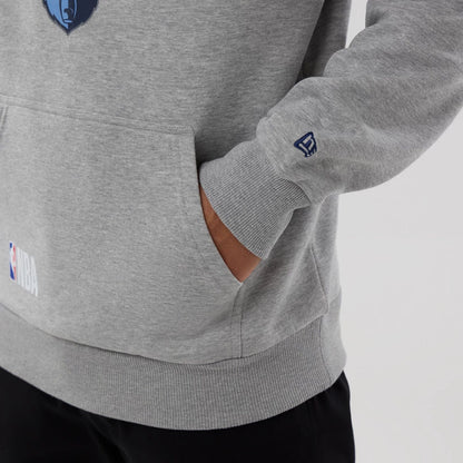 The model is wearing this NBA Berlin Game 2026 Memphis Grizzlies Pullover Hoodie in grey. 6