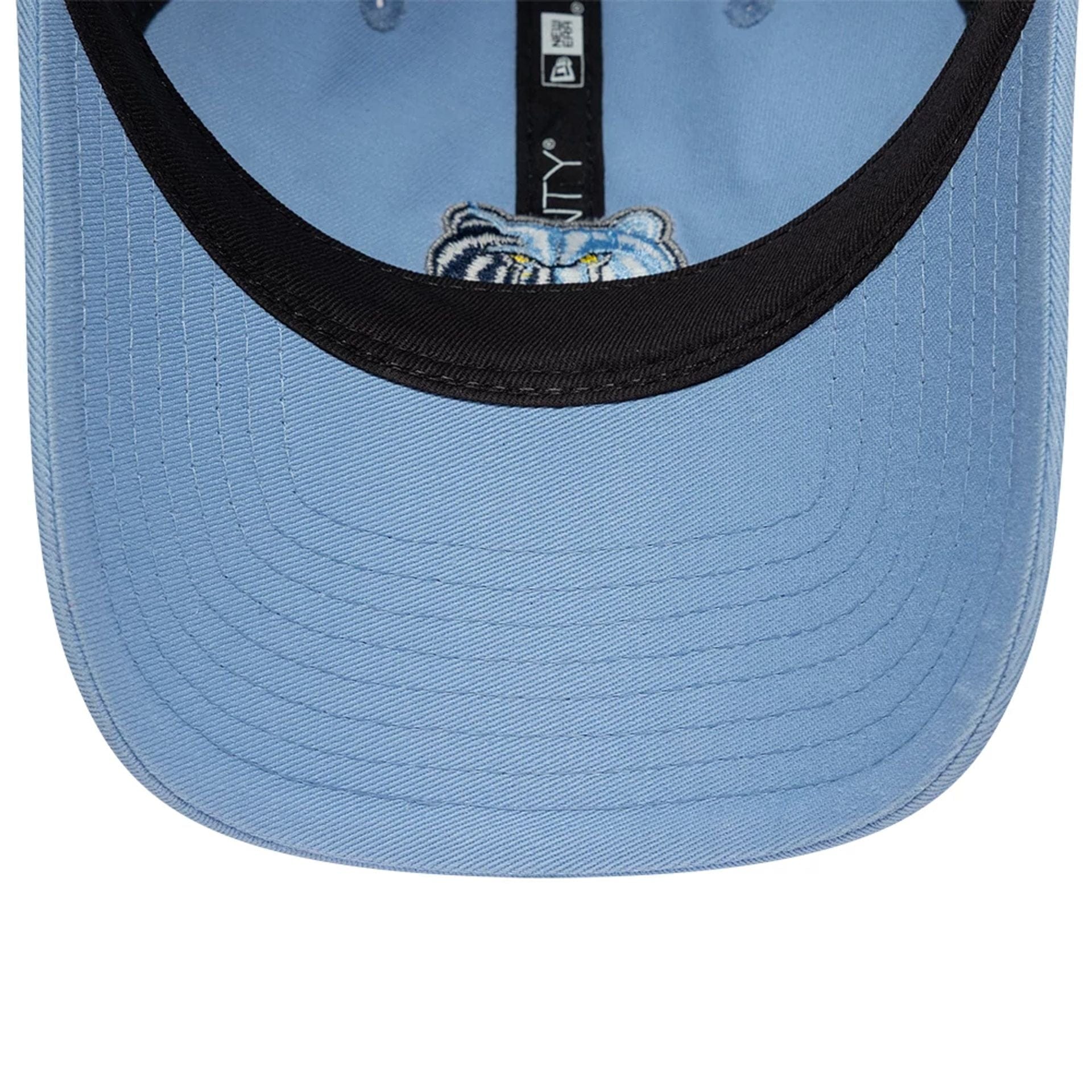 Pictured is this Grizzlies NBA International Games 2026 Blue 9TWENTY Adjustable cap. 7