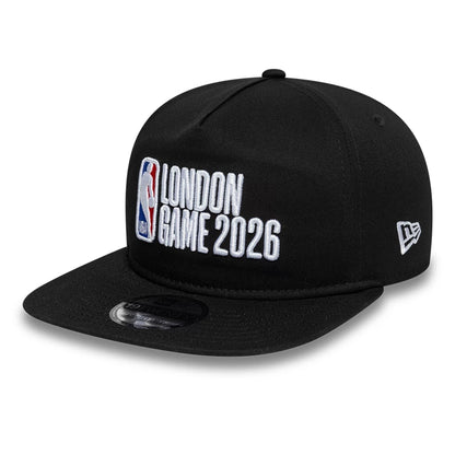Pictured is this NBA Logo NBA London Game 2026 Black 19TWENTY Adjustable cap. 1