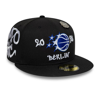 Pictured is this Orlando Magic NBA Berlin Game 2026 Black 59FIFTY Fitted cap. 3