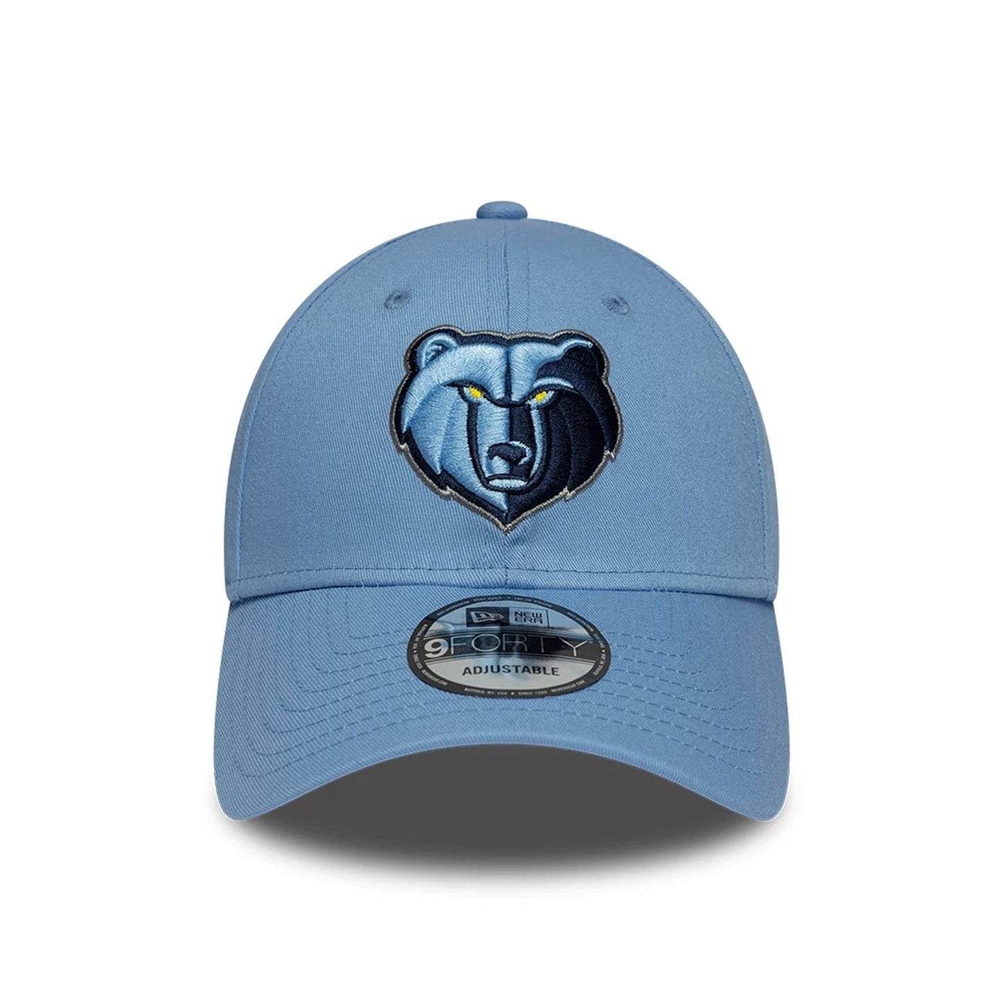 Pictured is this Memphis Grizzlies NBA Berlin Game 2026 Blue 9FORTY Adjustable cap. 2
