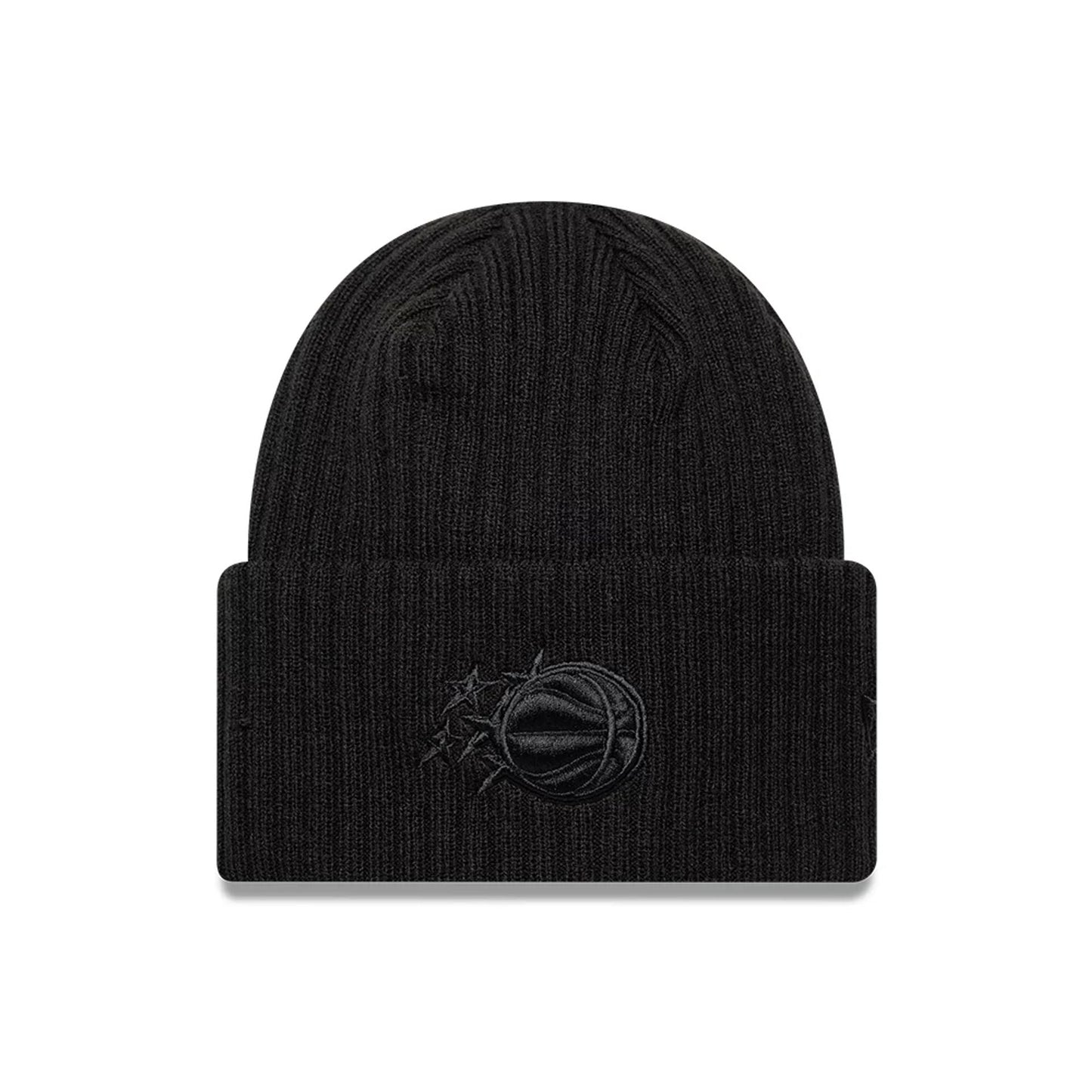 Pictured is this Orlando Magic NBA Berlin Game 2026 Black Cuff Knit Beanie Hat 1