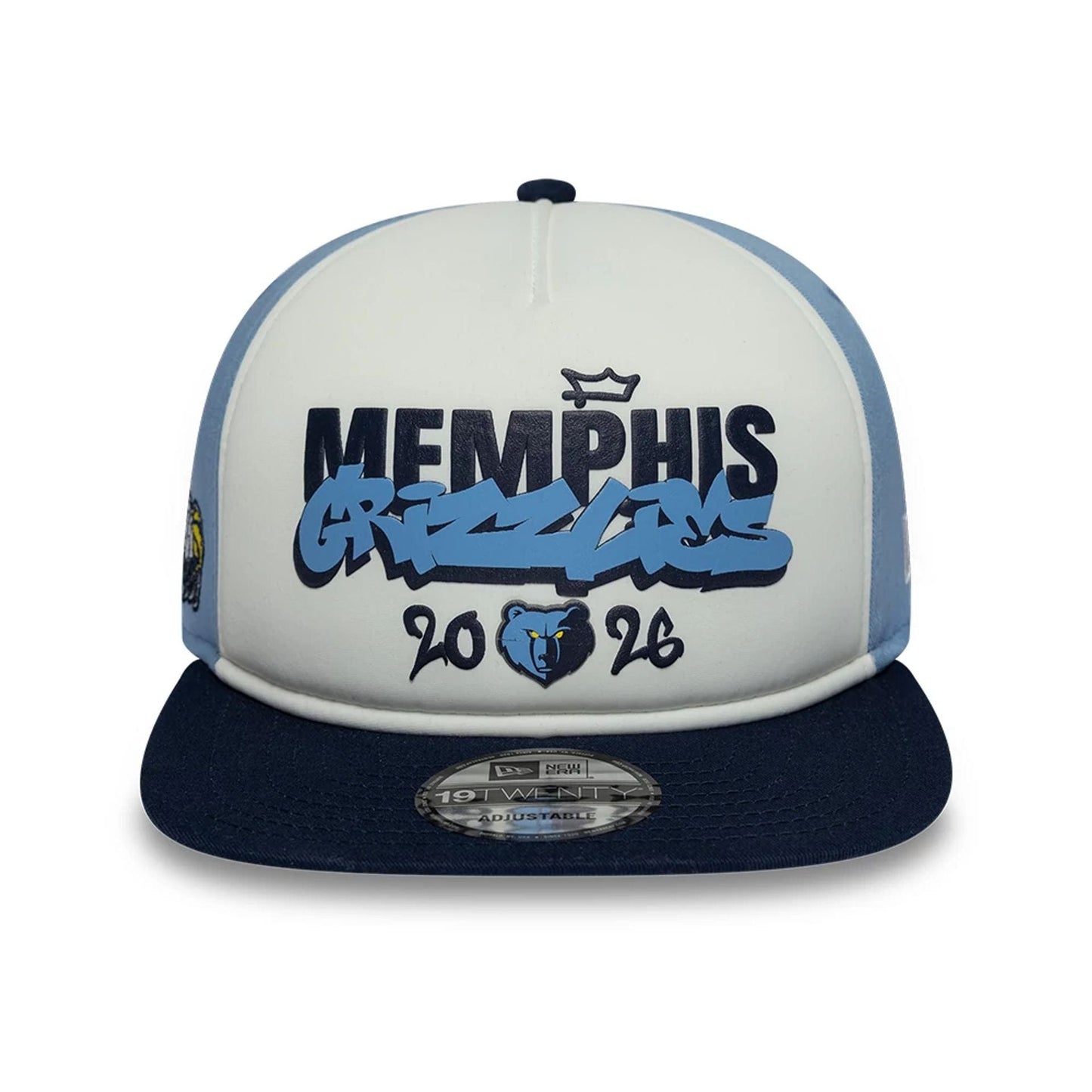 Pictured is this Memphis Grizzlies NBA Berlin Game 2026 Blue 19TWENTY Adjustable cap. 3