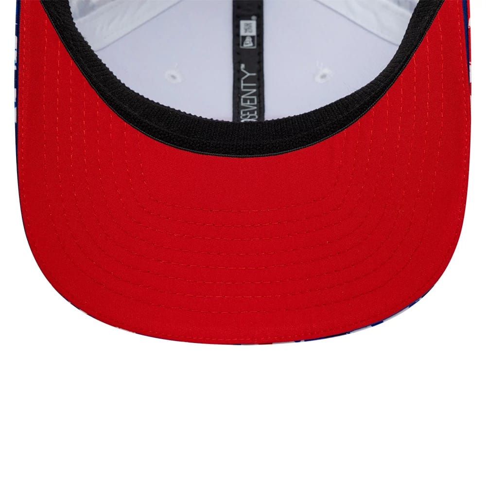 Pictured is this Team Silverstone Race Special TGR Haas F1 9SEVENTY Stretch Snap cap in white. 2