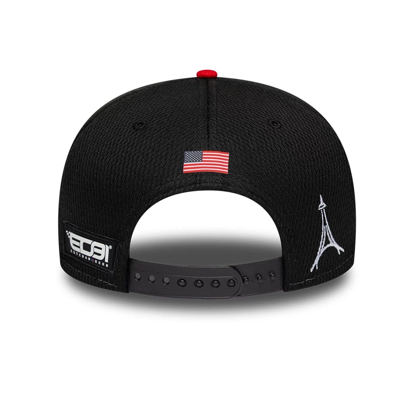 Pictured is this Esteban Ocon TGR Haas F1 9SEVENTY Stretch Snap cap in black. 2