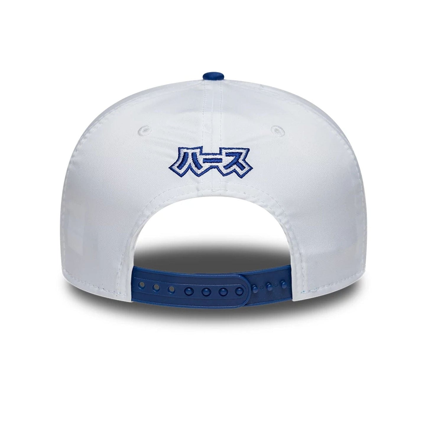 Pictured is this Esteban Ocon Japan Race Special TGR Haas F1 9SEVENTY Stretch Snap cap in white. 3