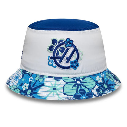 Pictured is this Japan Race Special TGR Haas F1 Bucket hat in white. 2