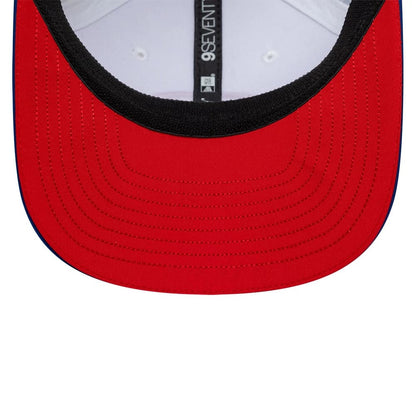 Pictured is this Esteban Ocon Silverstone Race Special TGR Haas F1 9SEVENTY Stretch Snap cap in white. 2