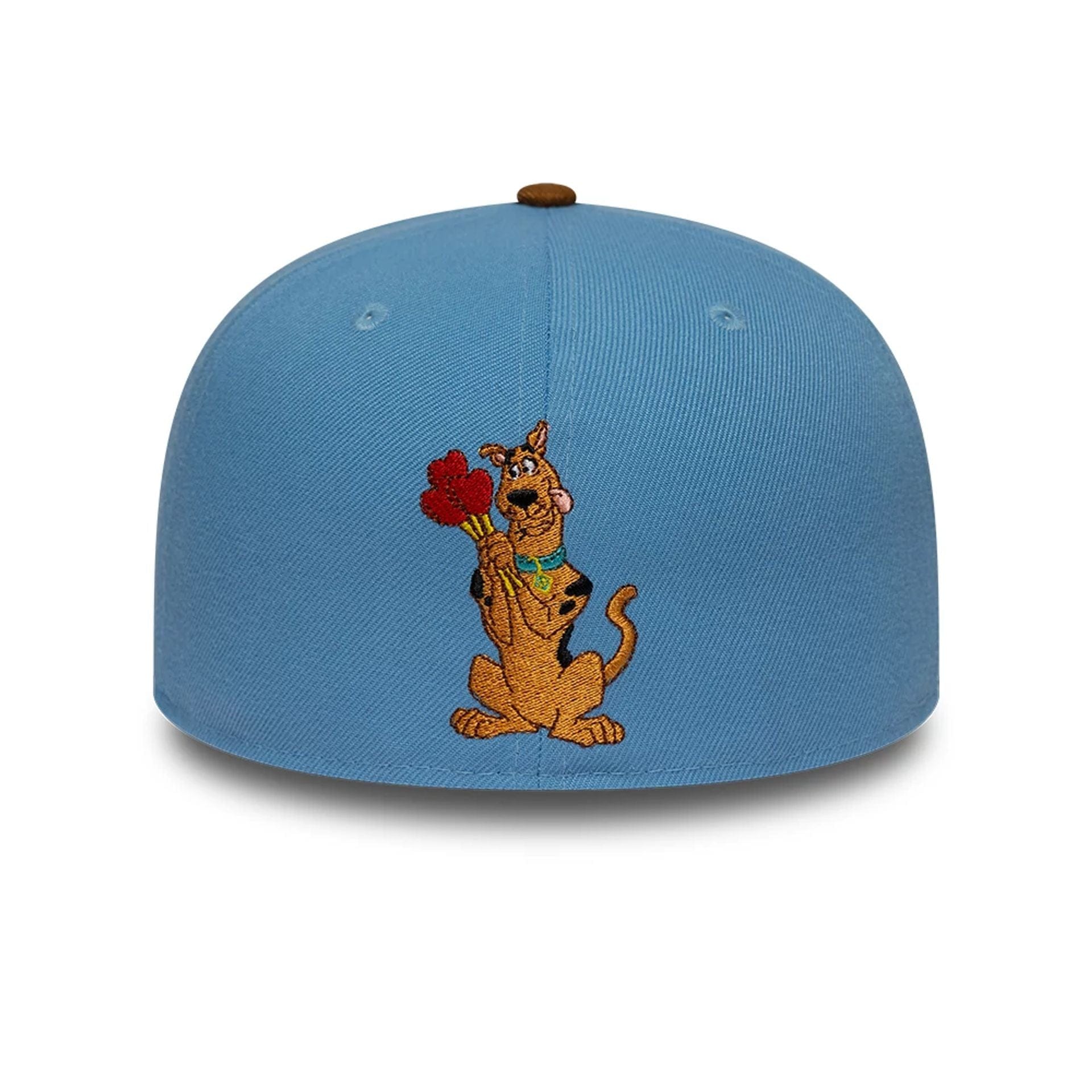 Pictured is this Heart Scooby Doo 59FIFTY Fitted cap in pastel blue. 2