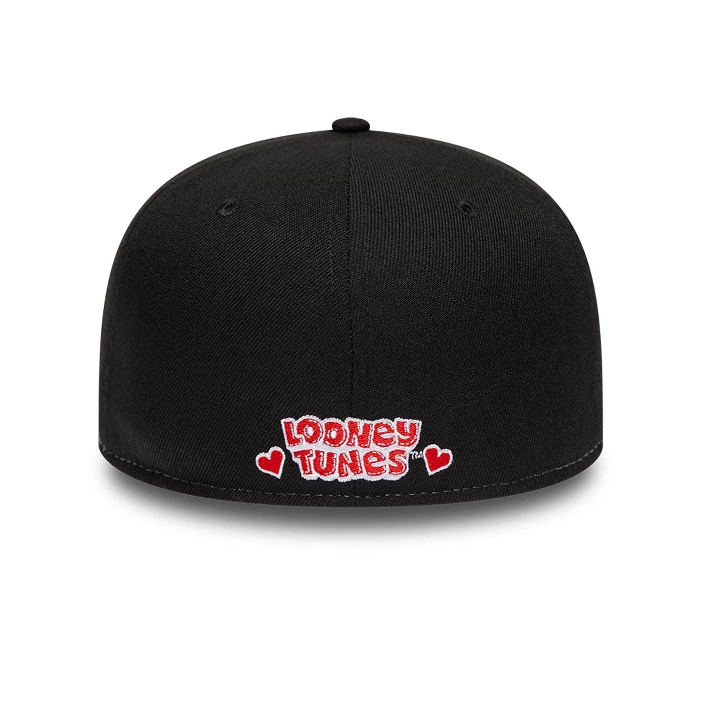 Pictured is this Heart Bugs Bunny 59FIFTY Fitted cap in black. 2