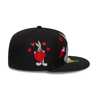 Pictured is this Heart Bugs Bunny 59FIFTY Fitted cap in black. 6
