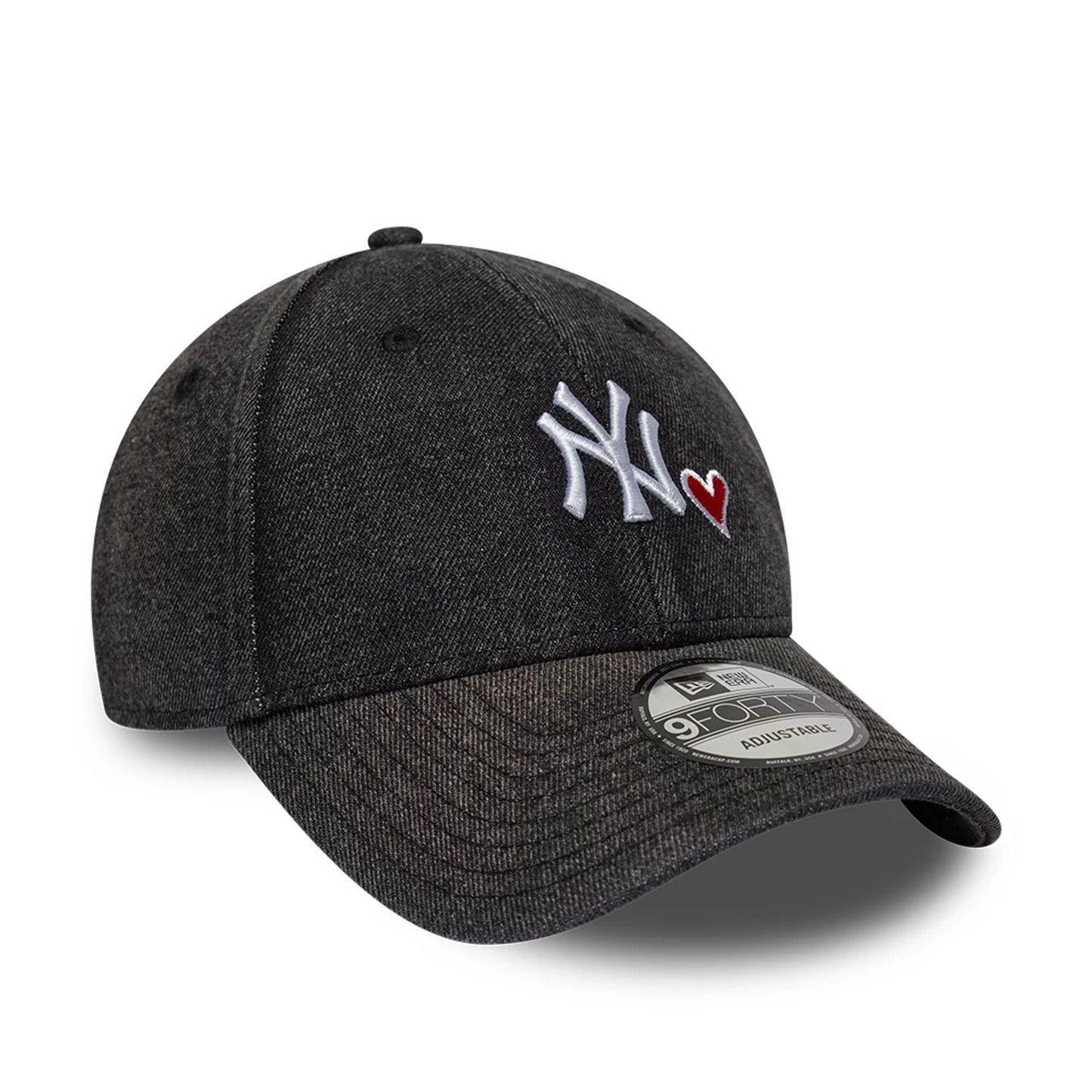 Pictured is this MLB Washed Denim New York Yankees 9FORTY cap in black. 3