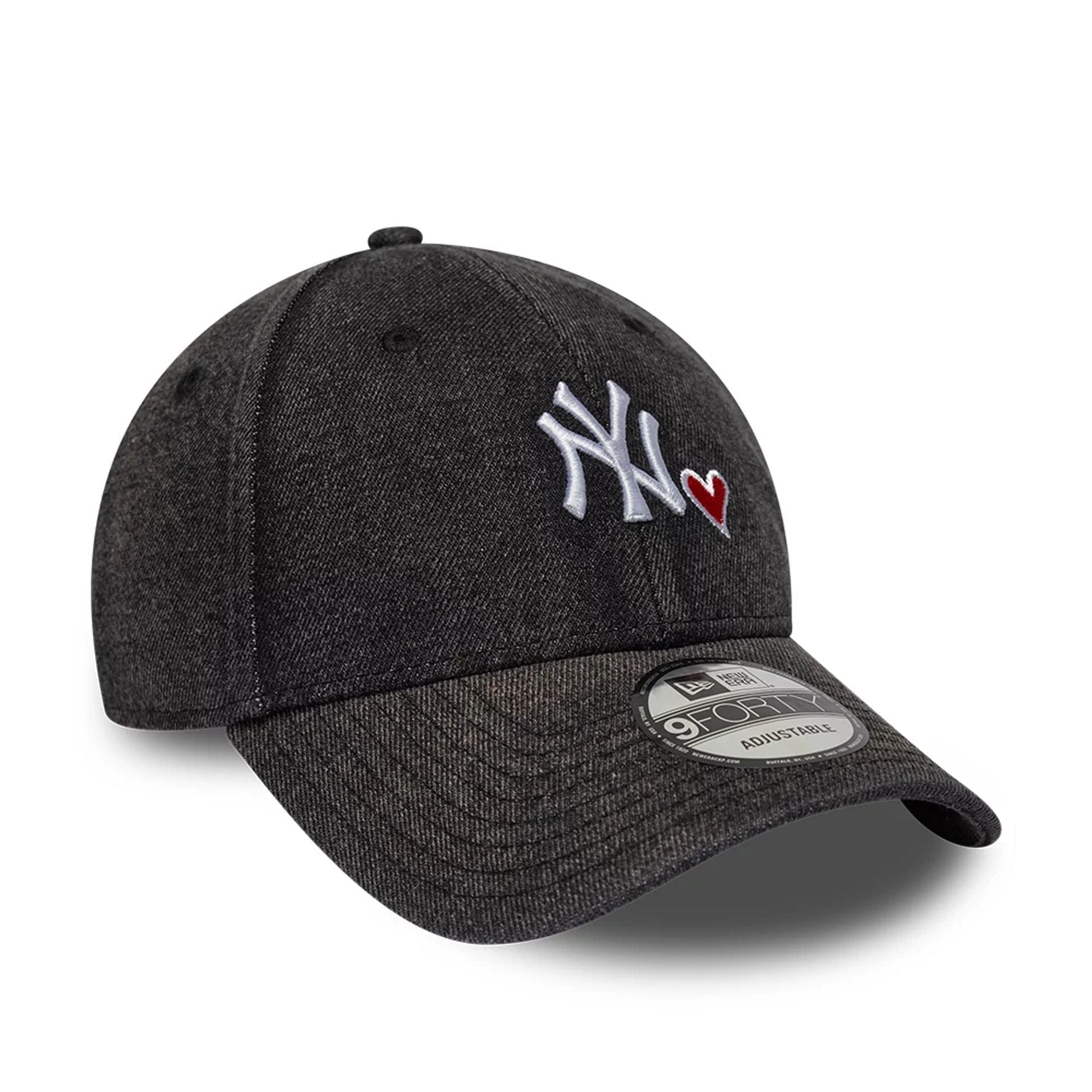 Pictured is this MLB Washed Denim New York Yankees 9FORTY cap in black. 3
