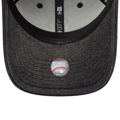 Pictured is this MLB Washed Denim New York Yankees 9FORTY cap in black. 7