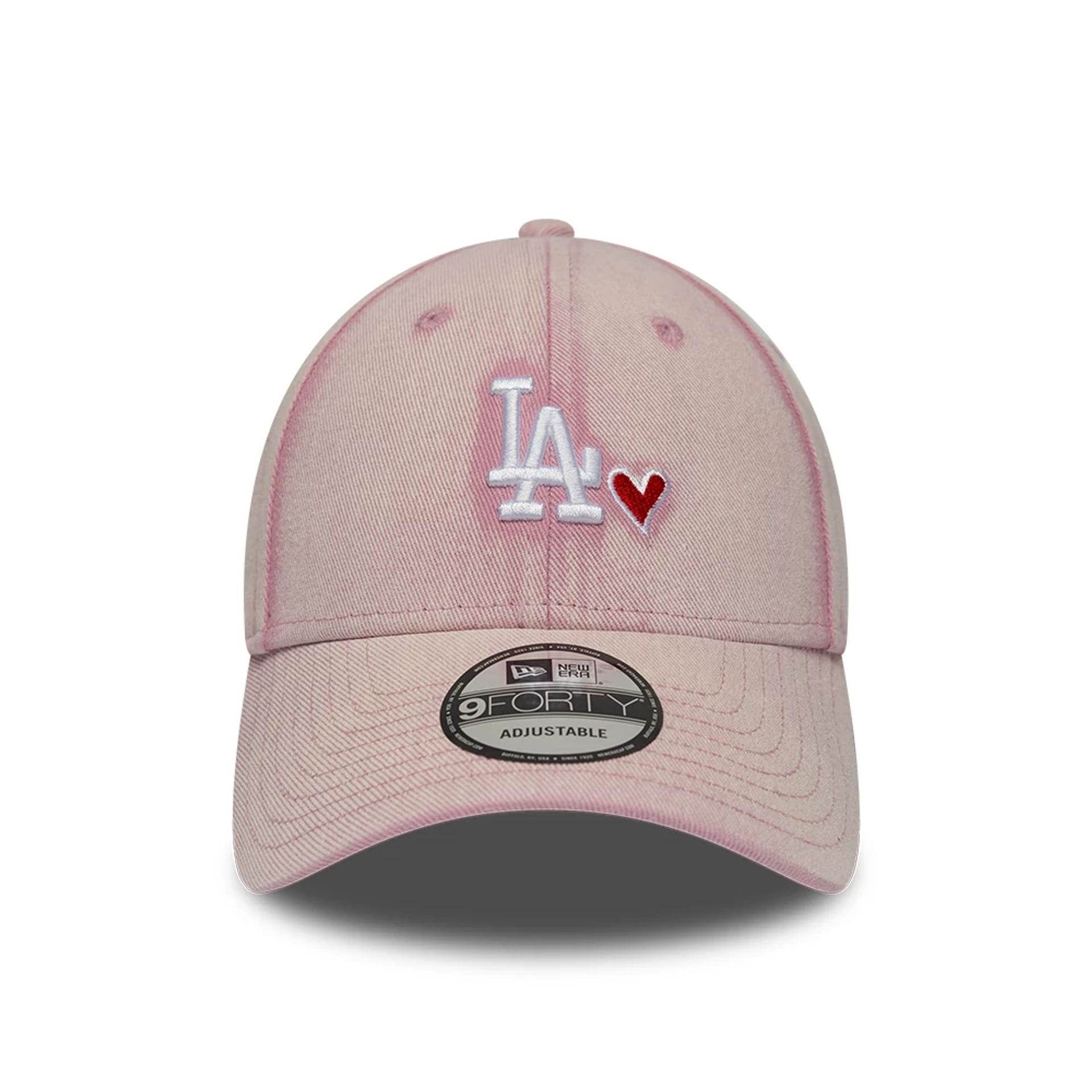 MLB Washed Denim LA Dodgers Pastel Pink 9FORTY Cap | NEC EU