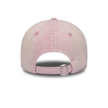 Pictured is this MLB Washed Denim LA Dodgers 9FORTY cap in pastel pink. 6