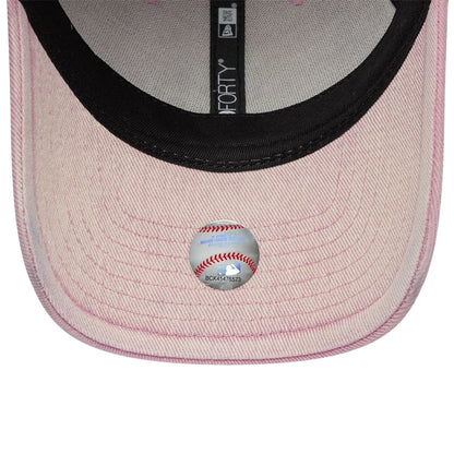Pictured is this MLB Washed Denim LA Dodgers 9FORTY cap in pastel pink. 7