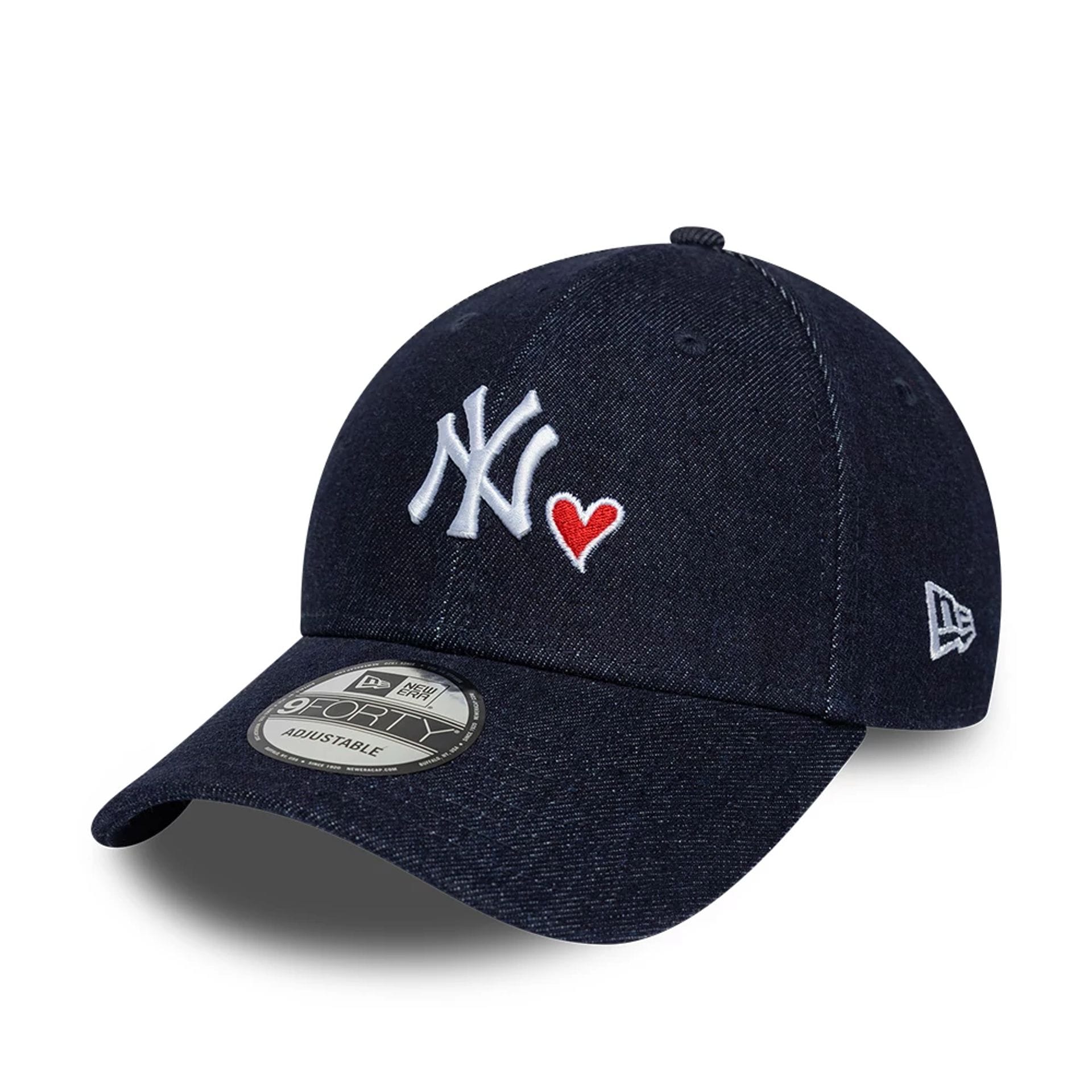 MLB Denim Heart New York Yankees Navy 9FORTY Cap | NEC EU