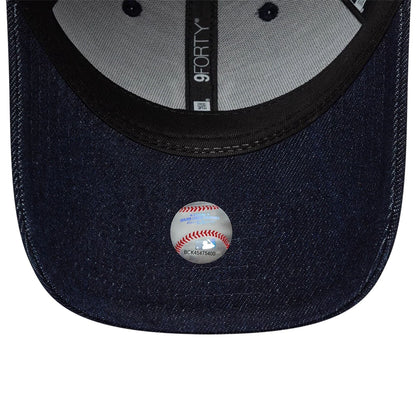 Pictured is this MLB Denim Heart New York Yankees 9FORTY cap in navy. 7