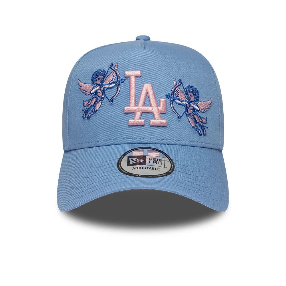 Pictured is this MLB Cherub LA Dodgers 9FORTY A-Frame cap in pastel blue. 3